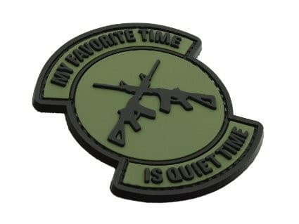 My favourite time is quiet time patch (Green)