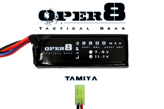 Oper8 11.1v 2200MAH LiPo Block - Tamiya