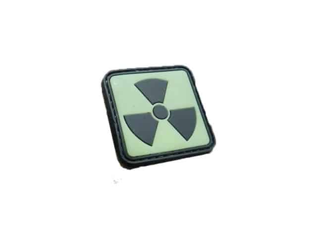 Radiation emblem glow in the dark patch (Green)