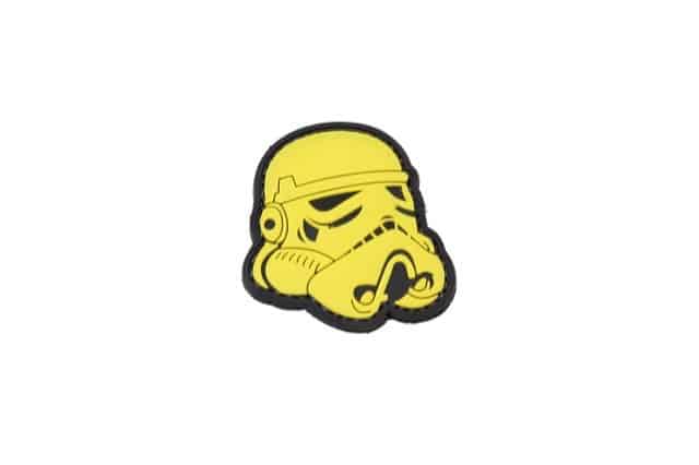 TPB Star Wars Stormtrooper helmet velcro morale patch (Yellow)