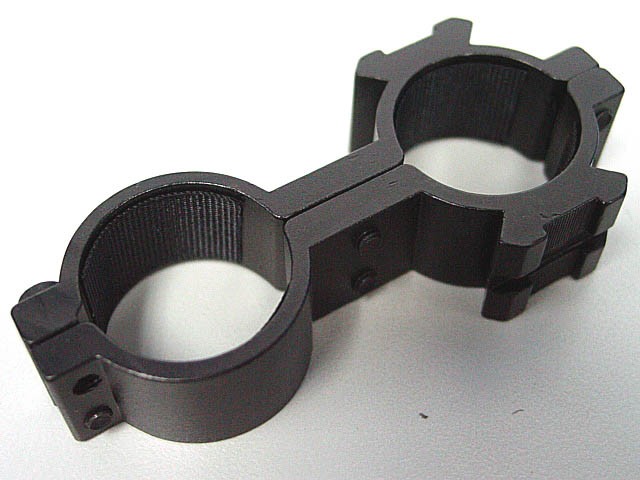 25mm Dual Hole Laser Sight Flashlight Scope Ring Mount