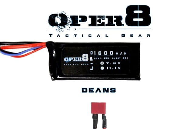 Oper8 7.4v Lipo Block Mini 1600MAH - Deans