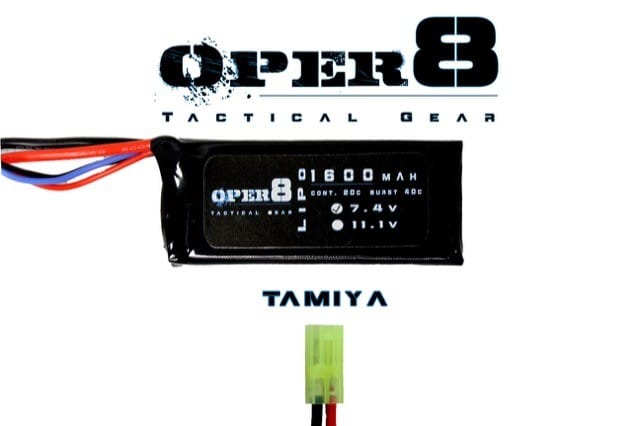 Oper8 7.4v Lipo Block Mini 1600MAH - Tamiya