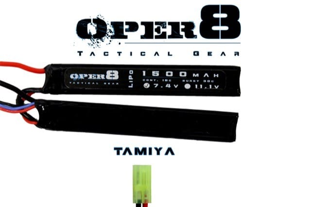 Oper8 7.4v Lipo Cranestock 1500MAH - Tamiya