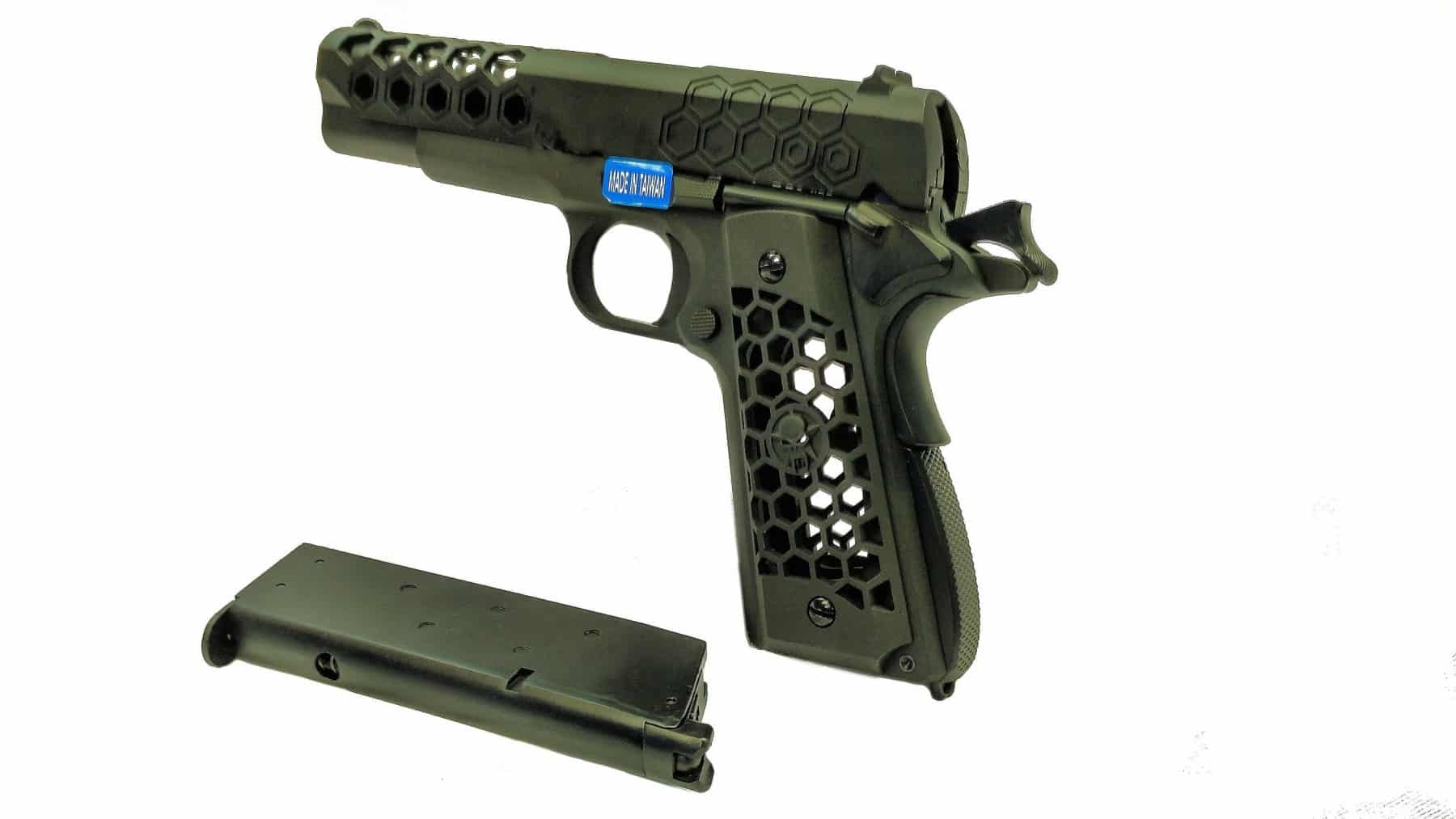 WE 1911 Hex Cut Pistol - Black