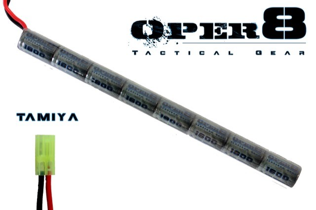 Oper8 9.6v 1600MAH Stick battery - Tamiya