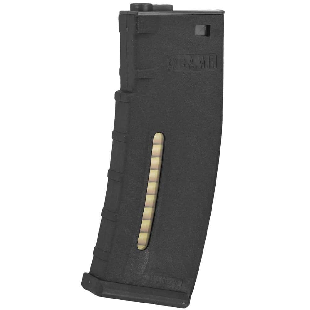 BAMF 190 Rounds Polymer Mid-Cap Magazine For M4 M16 Black