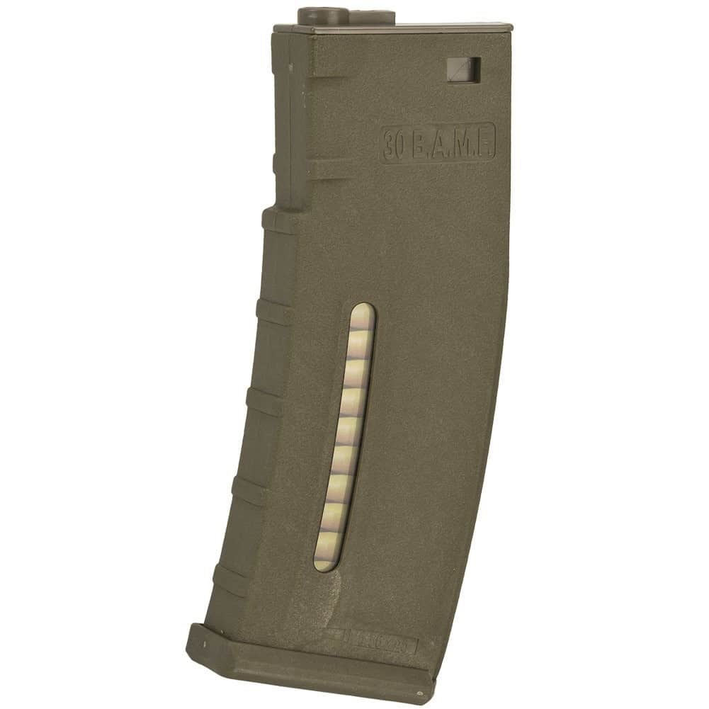 BAMF 190 Rounds Polymer Mid-Cap Magazine For M4 M16 Tan