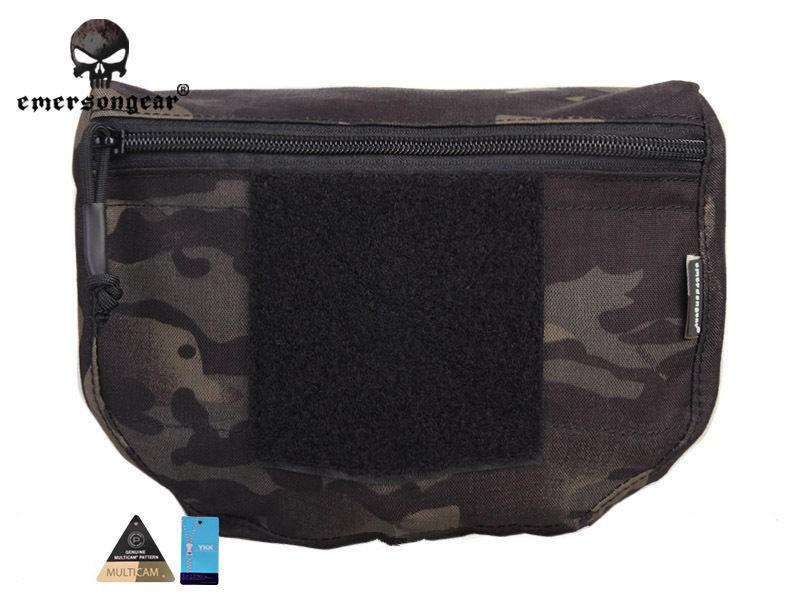 Emerson Gear Plate carrier front drop pouch - Multicam Black