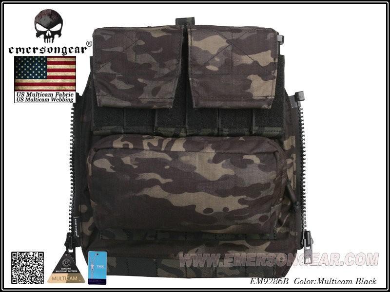 Emerson Gear AVS / JPC Zip on Back pack - Multicam Black