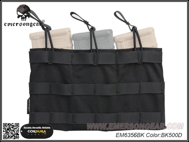 Emerson Gear 5.56 Triple mag pouch Black