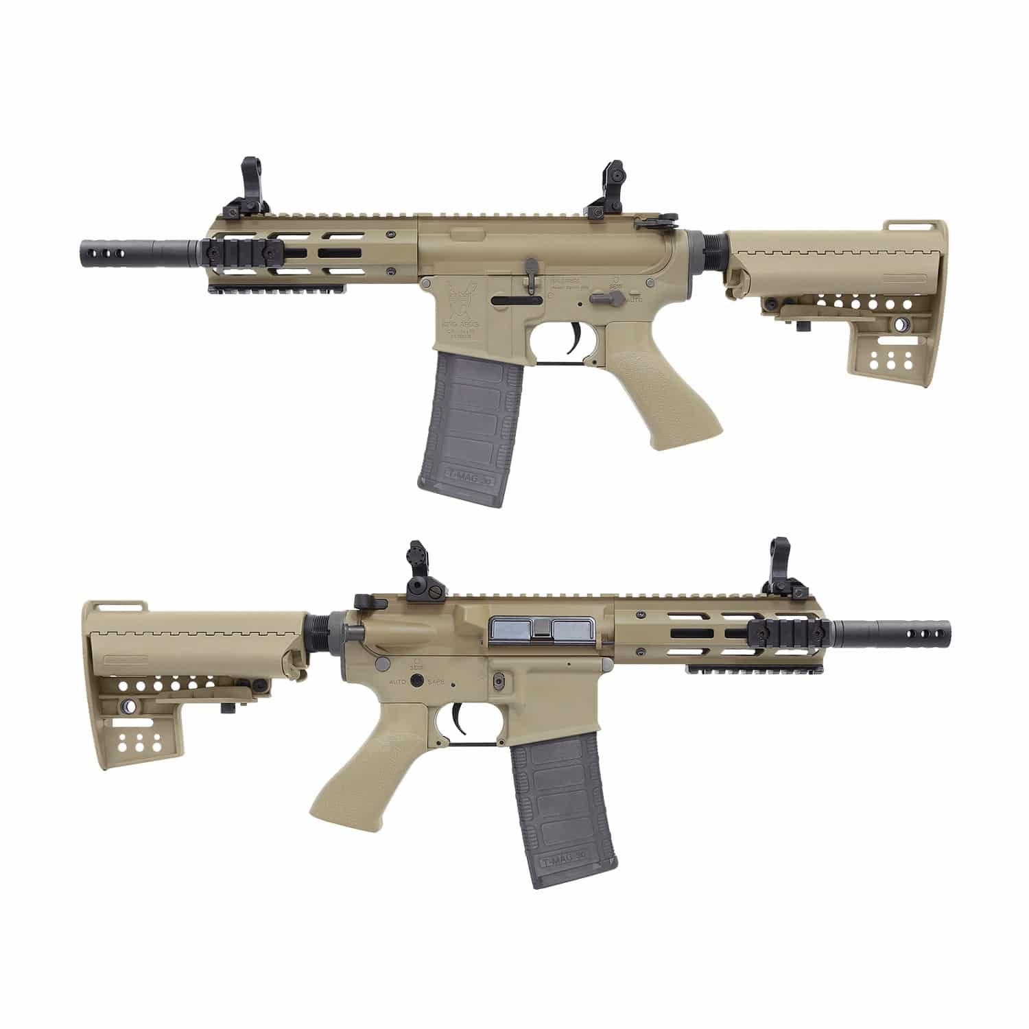 King Arms M4 TWS M-LOK CQB Ultra Grade II - Dark Earth