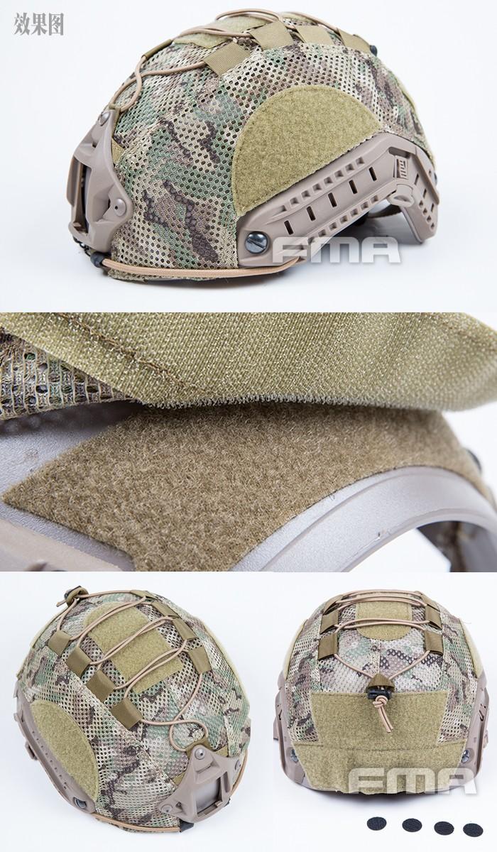 FMA Mesh Helmet Cover for Maritime High Cut - Multicam - Large/Extra Large