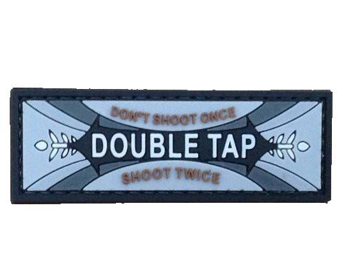 TPB Double tap chewing gum logo morale patch (Black)