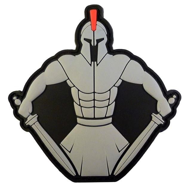TPB Spartan Warrior Molon Labe PVC patch - Grey