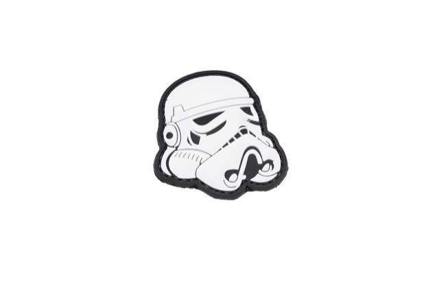 TPB Star Wars Stormtrooper helmet velcro morale patch (white/ Black)