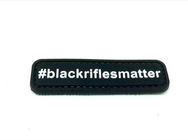 TPB #BlackRiflesMatter PVC patch - Black