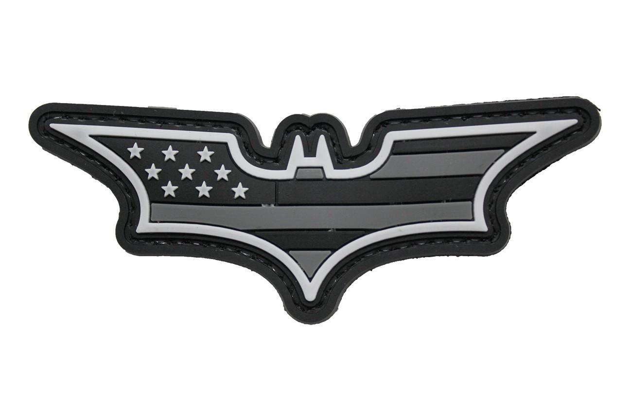 Batman Stars and Stripes (Black / Grey ) Morale Patch