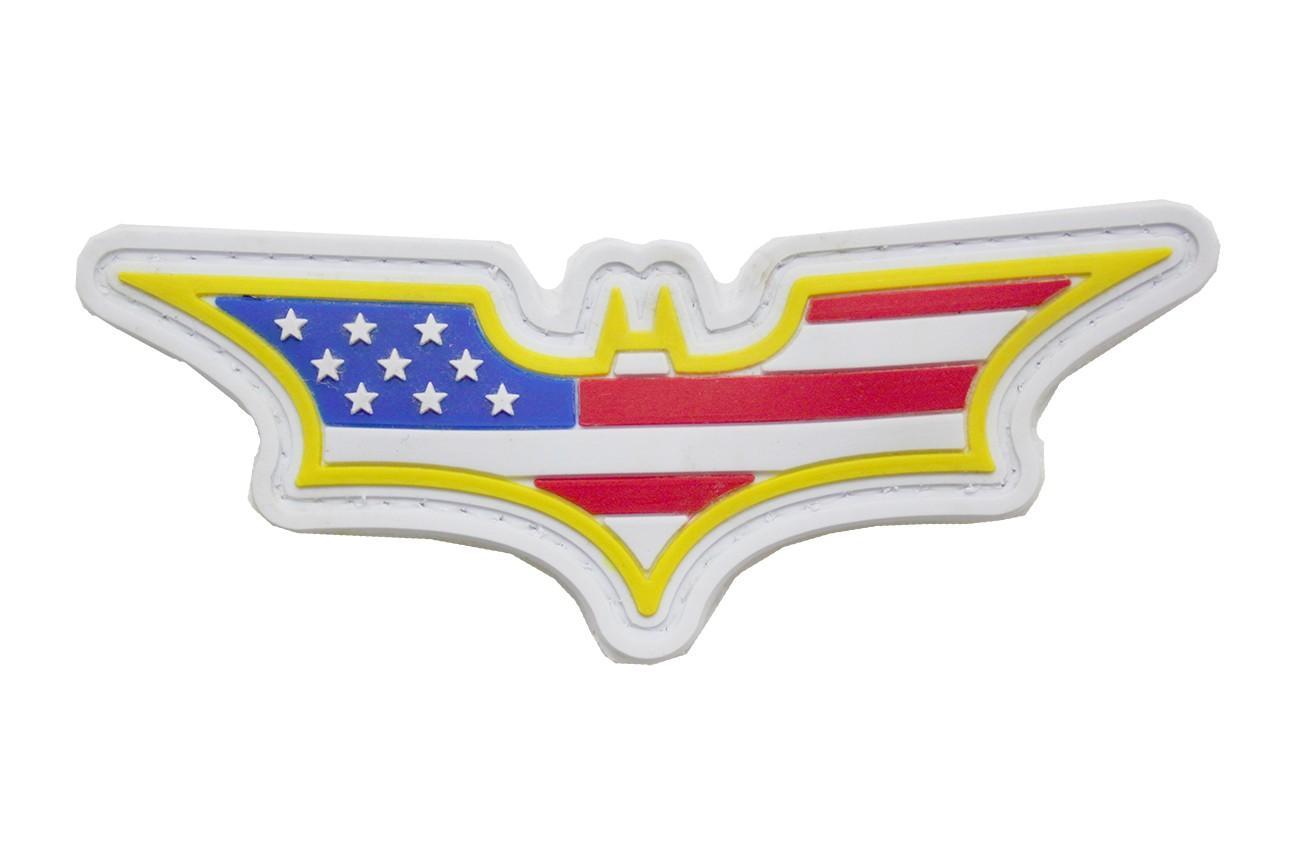 Batman Stars and Stripes (White) Morale Patch