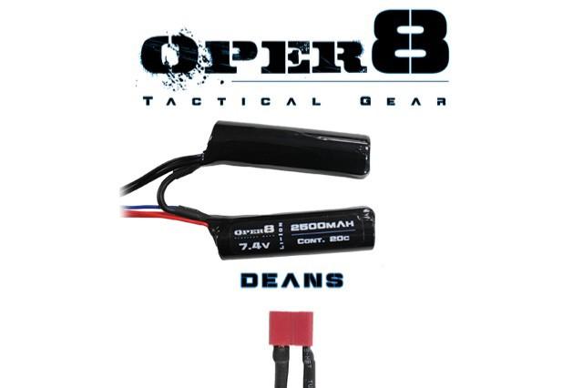 Oper8 7.4V Li-ion 2500MAH Nunchuck Battery - Deans