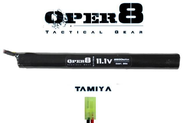 Oper8 11.1V Li-ion 2500MAH Stick Battery - Tamiya