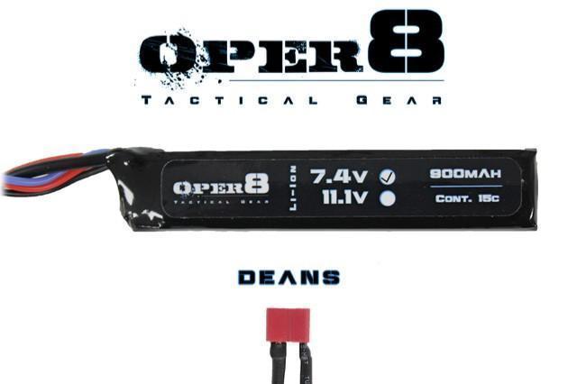 Oper8 7.4V 900MAH Mini Lipo - Deans