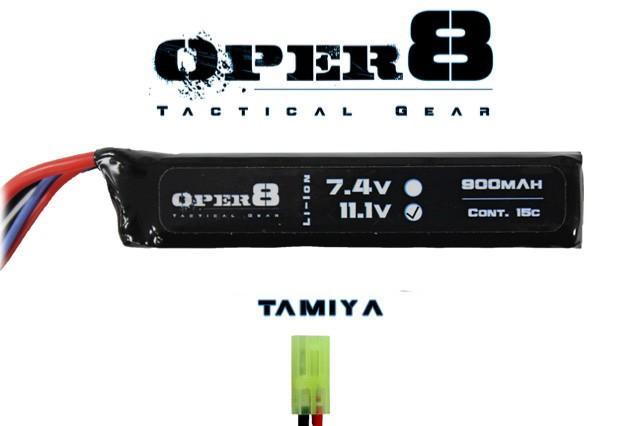 Oper8 11.1v 900MAH Mini Lipo - Mini Tamiya