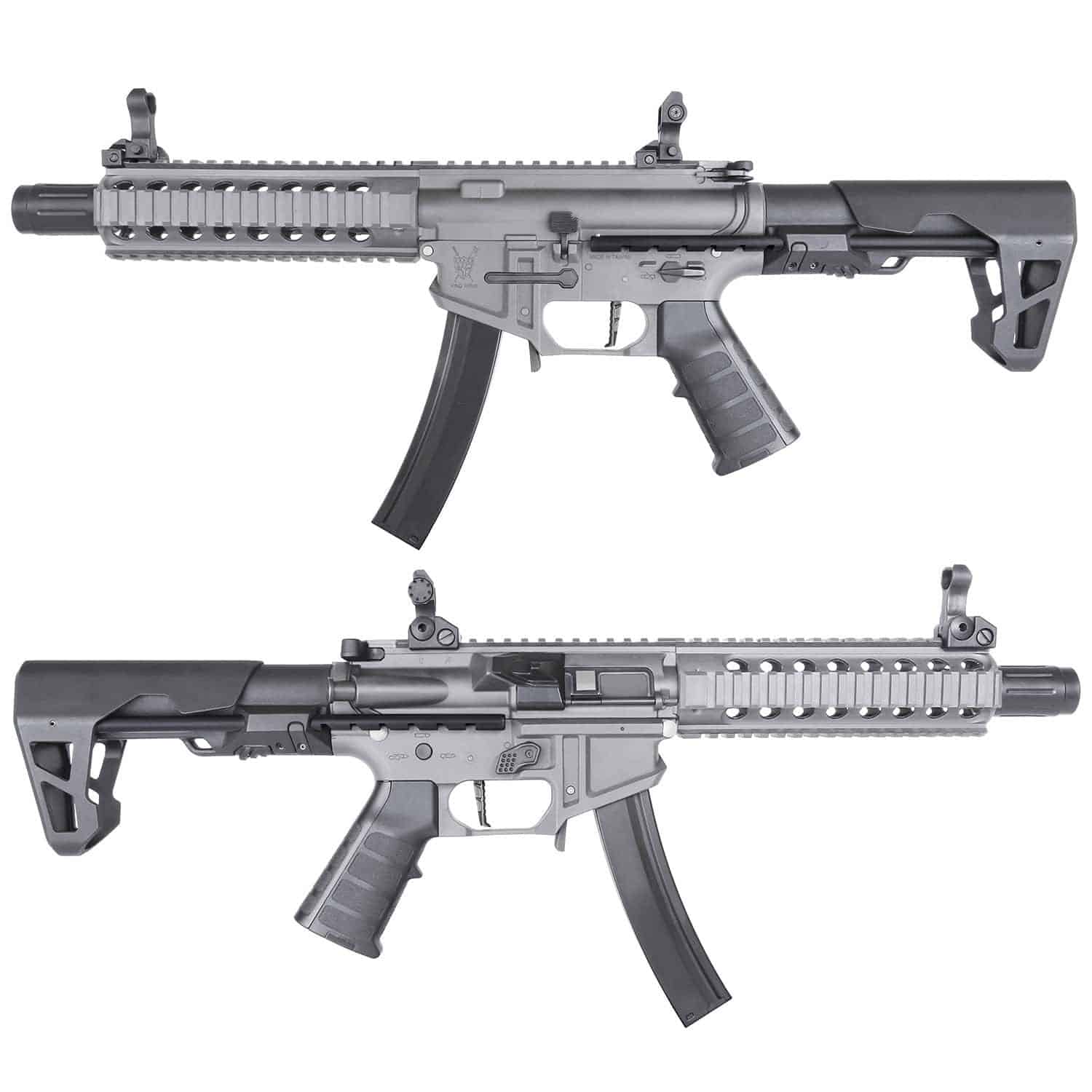 King Arms PDW 9mm SBR Long - Gun Metal Grey