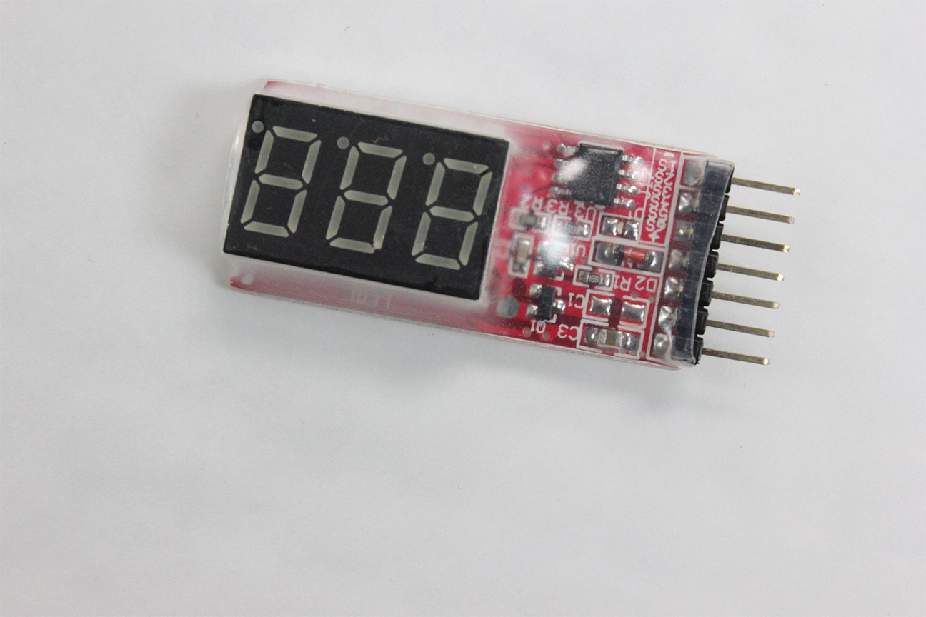 Simple voltage display 1-6s LiPo voltage meter