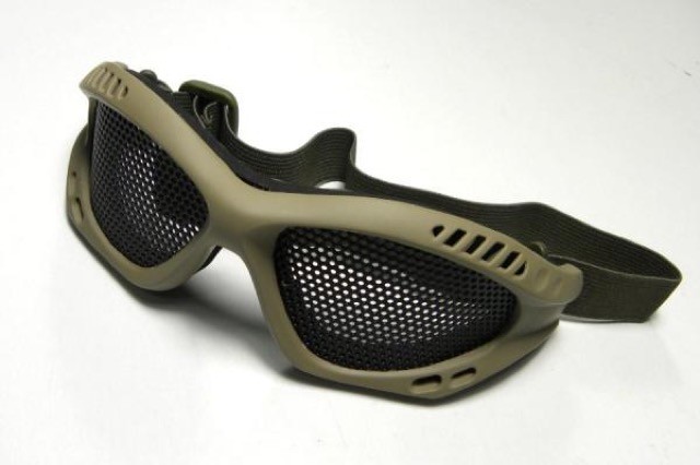 Oper8 metal wire protective goggles Tan