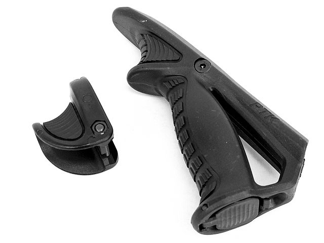 Oper8 PTK Angled Foregrip with Thumb Rest Black