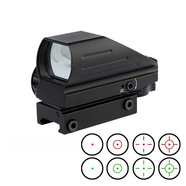 ELECTRO 1x22x33 Red Green Dot 4 Reticle Reflex Sight
