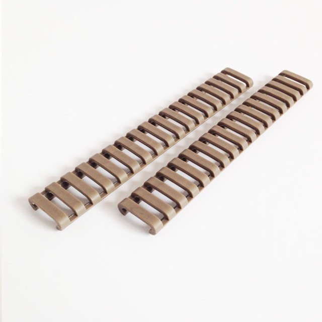 2x Ladder Rail Covers  for 20mm RIS - Tan