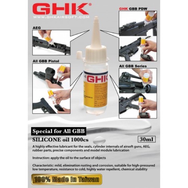 GHK Silicone Oil Dropper  30ml