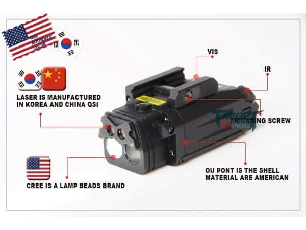 FMA DBal-PL Weapon Light and Laser (with IR)