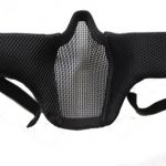 Oper8 Fast helmet slimline mesh mask (Black)