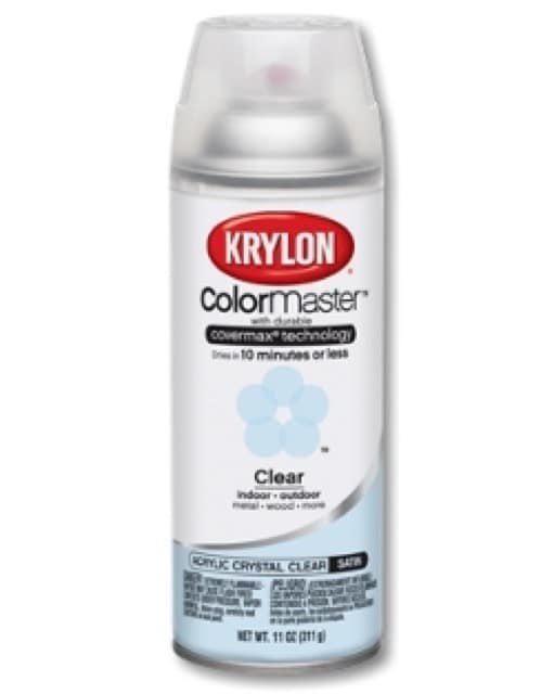 6 Cans of Krylon Colourmaster Crystal Clear Flat Lacquer