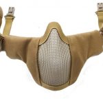 Oper8 Fast helmet slimline mesh mask (Tan)