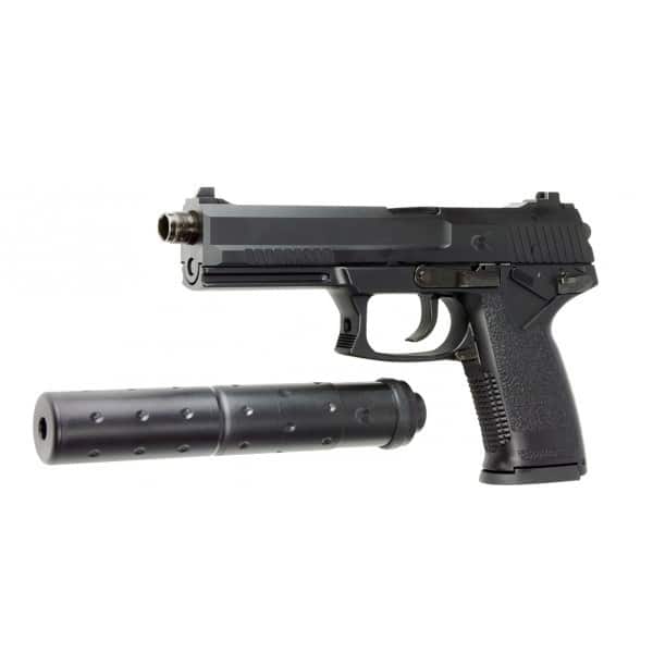 ASG MK23 SOCOM Pistol With Barrel Extension Silencer