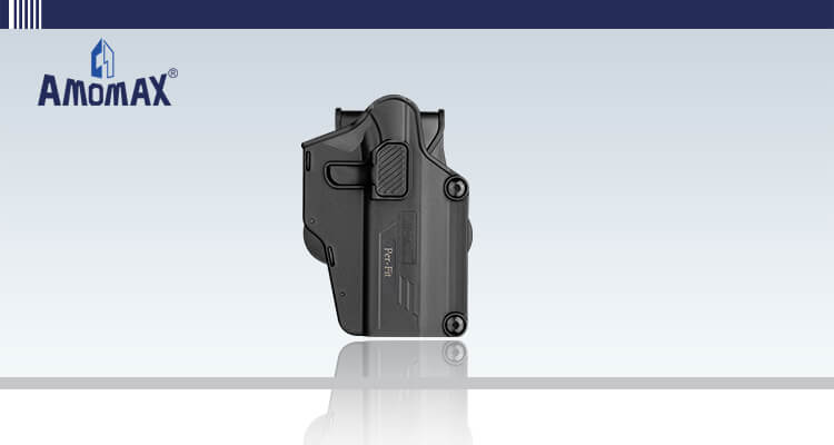 Amomax Per-fit Multi fit Adjustable Holster - LEFT HAND  BLACK