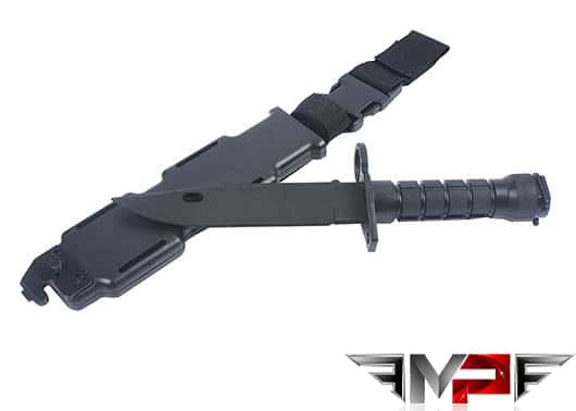 MP M9 Flexible training bayonet with holster - Black