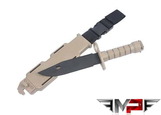 MP M9 Flexible training bayonet with holster - Dark Earth
