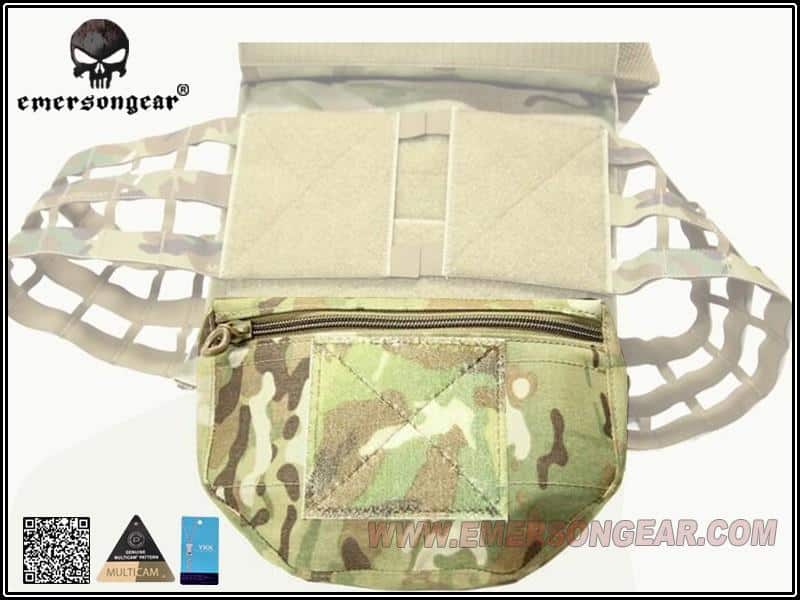 Emerson Gear Plate carrier front drop pouch - Coyote