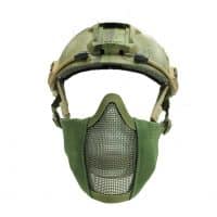 Oper8 Fast helmet slimline mesh mask (OD Green)