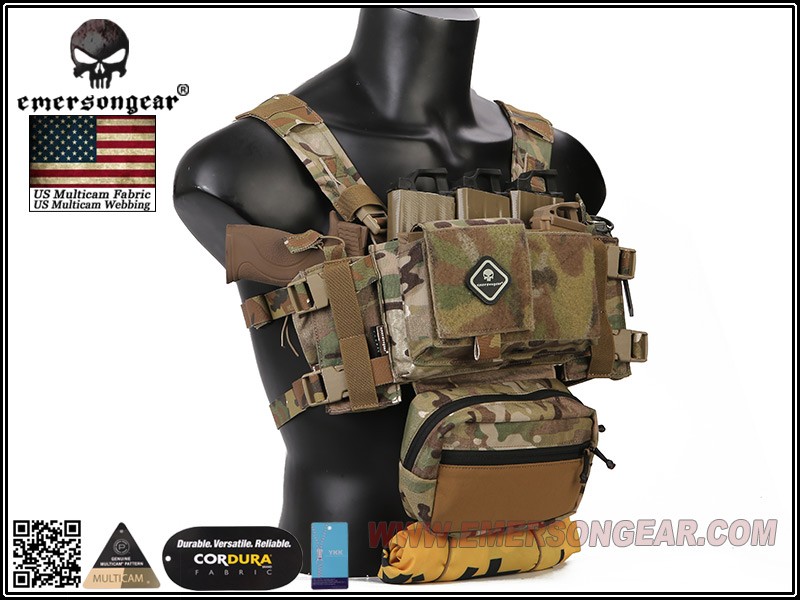 Emerson gear Micro Fight Chassis MK3 Chest Rig - Wolf Grey