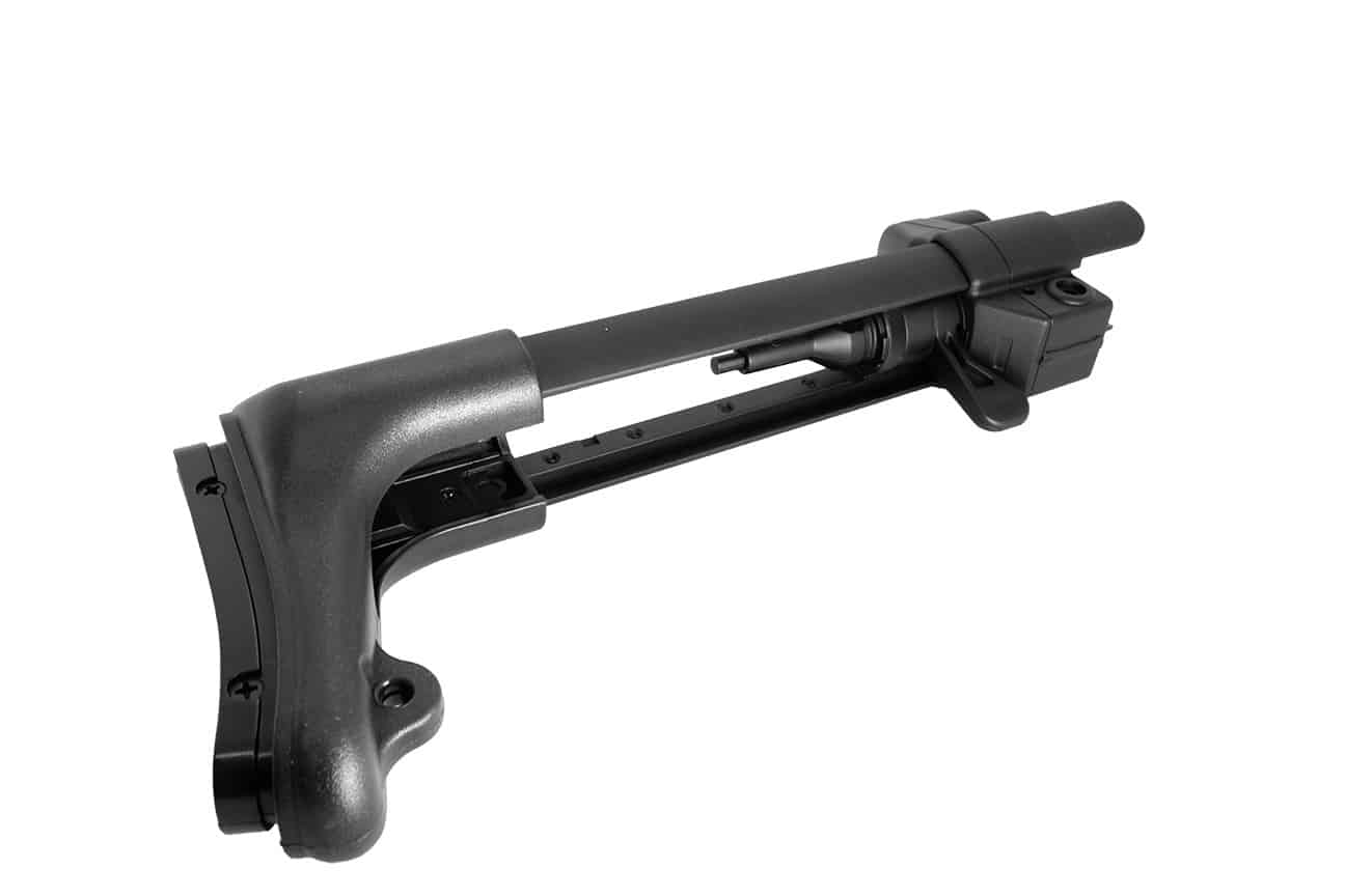 Jing Gong MP5 Retractable Stock For MP5 Series AEG Black