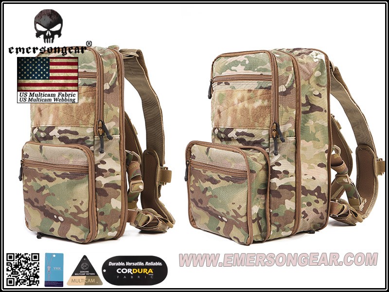 Emerson Gear D3 purpose Bag Black by Emerson Gear at Airsoft Wholesale UK