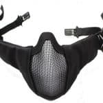 Oper8 Fast helmet slimline mesh mask (Black)