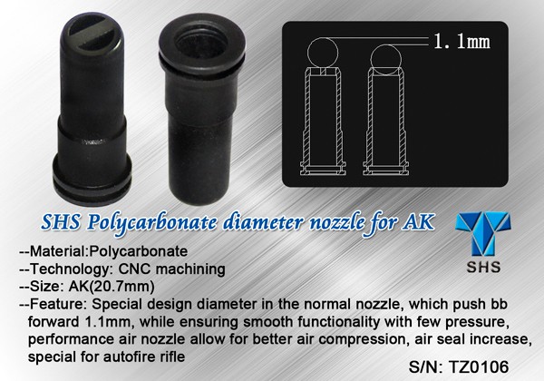 SHS AK air nozzle 20.70mm (long)