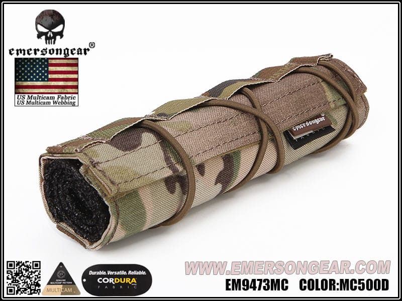Details about   KRYDEX 18cm Suppressor Cover Tactical Protect Sleeve Wrap Airsoft Coyote Brown